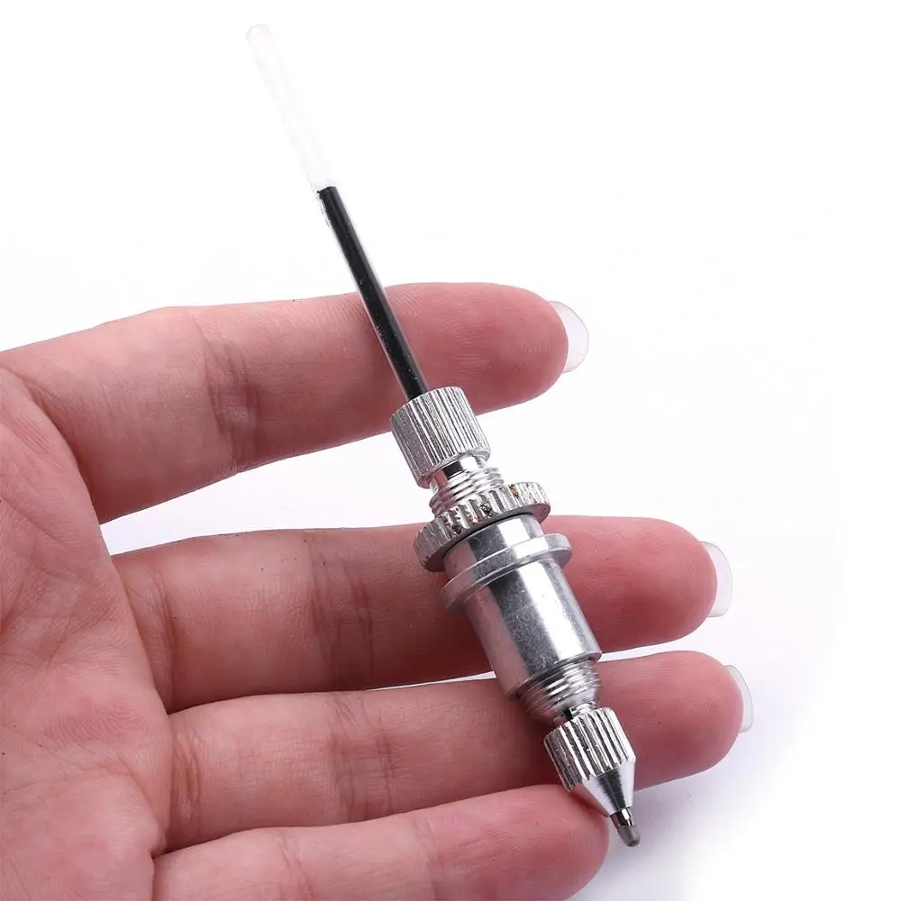 

2Pcs New 11.5*28mm Silver Color Aluminium Cutting Plotter Vinyl Cutter Pen Holder Support Screw Adjustment Durable to use