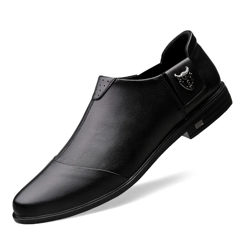 

New Oxford Shoes For Men Fashion Leather Shoes Casual Business Office Formal Men Shoes Slip on Wedding Party Dress Shoes 8#29D50