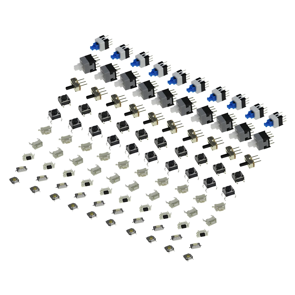 

Smart Electronics 10 Kinds of Tactile Switches Push Button SMD Tact Switch Switch 100pcs