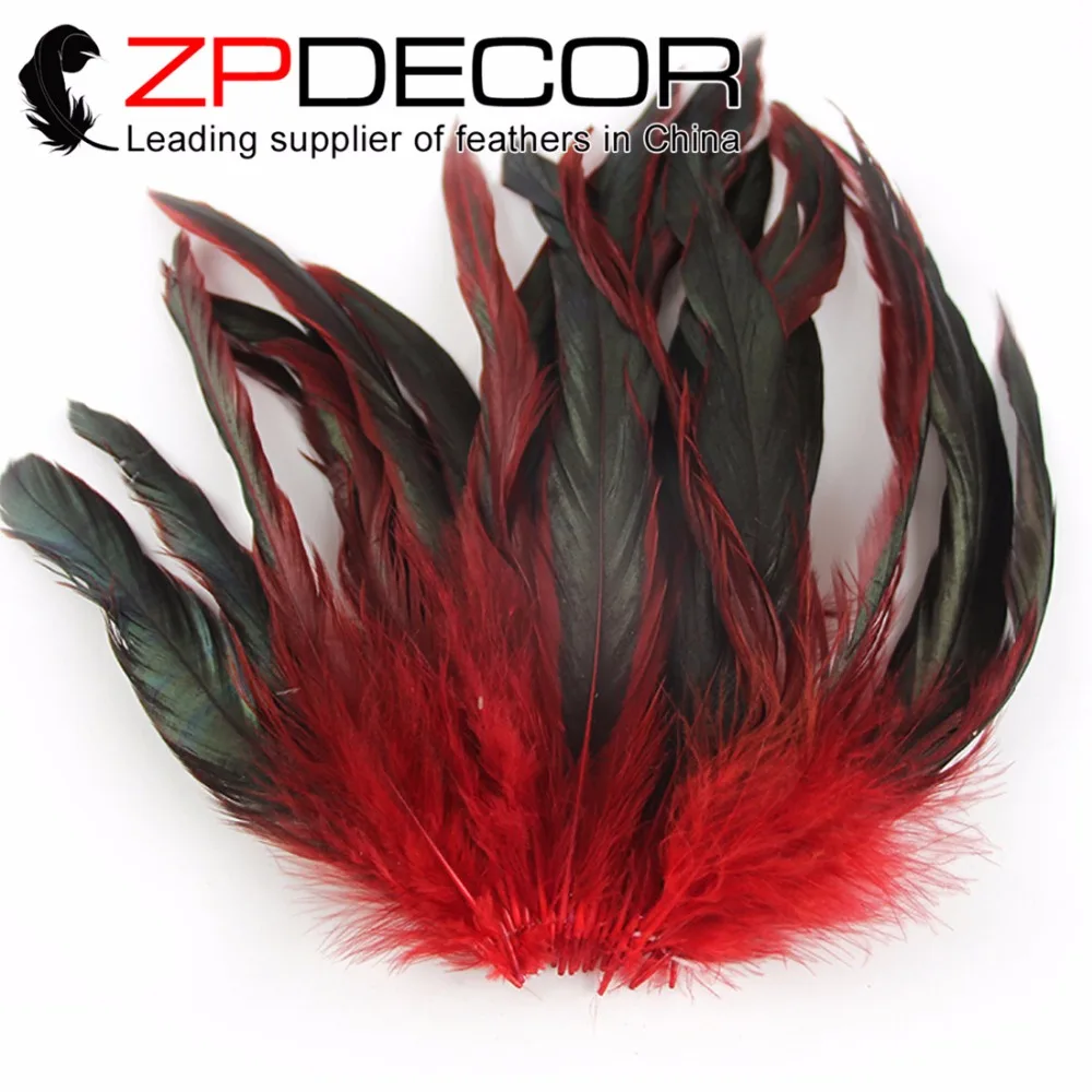 Burgundy BRONZE Rooster Coque Feather Fringe Ribbon Trim DIY Price for 30cm