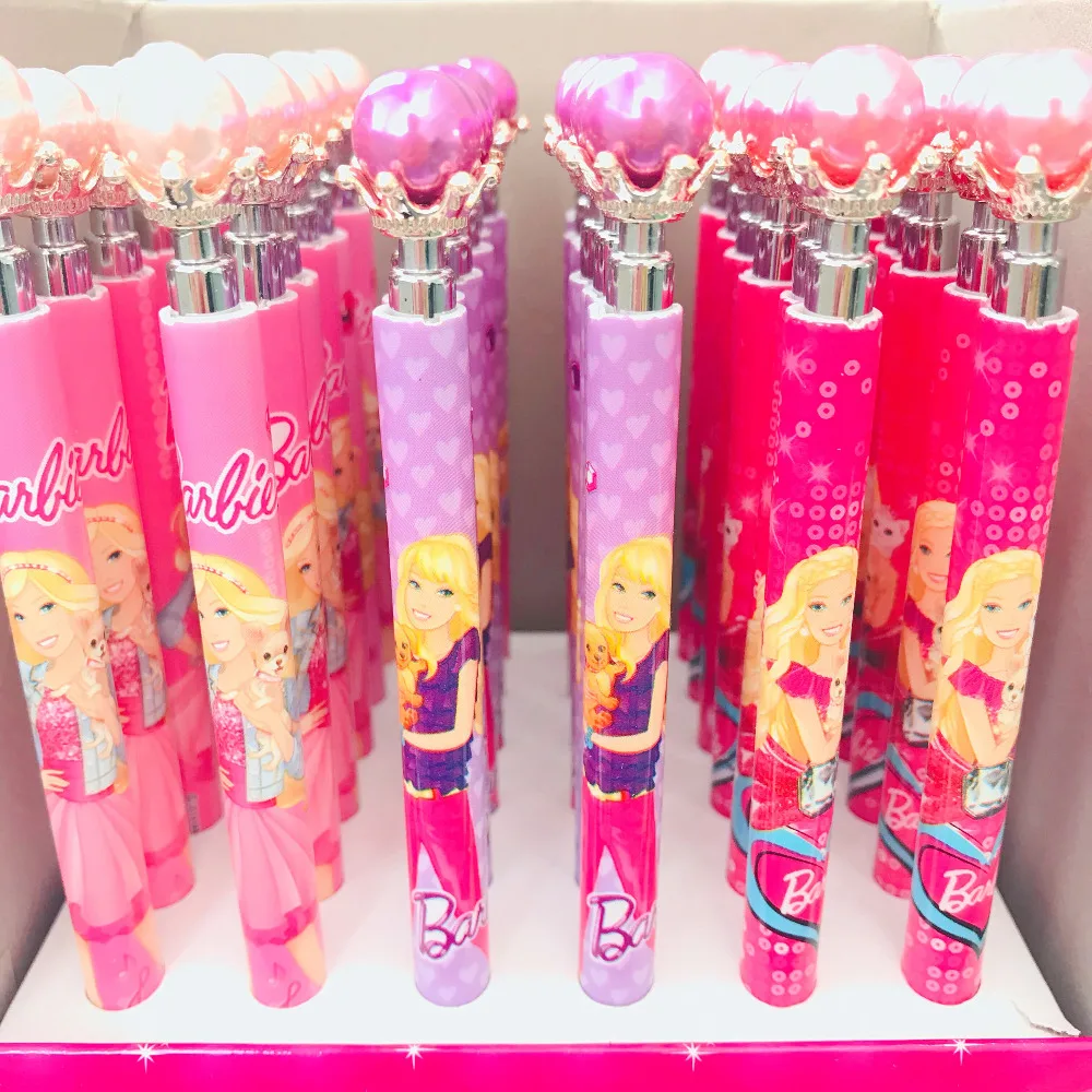 

Cute Princess Pearl Head Press Automatic Mechanical Pencil Writing School Office Supply Student Stationery