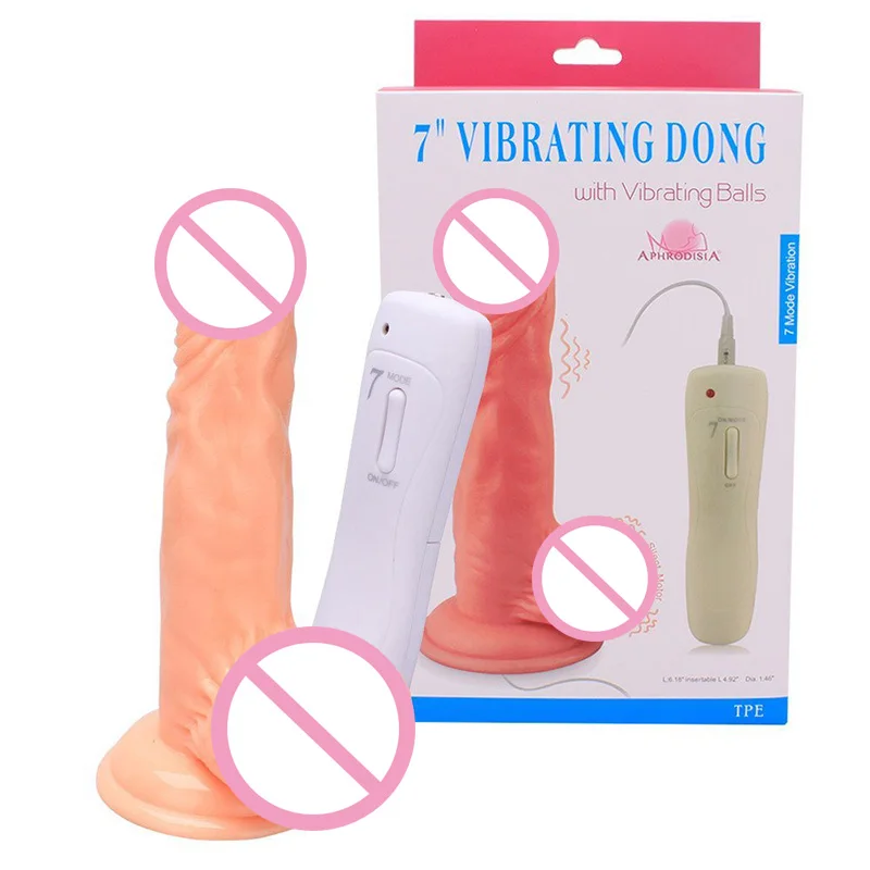 7 Inch Realistic Dildo, High Quality Lifelike Silicone Artificial Penis with balls Suction Cup, Sex Toys For Woman, Sex Products