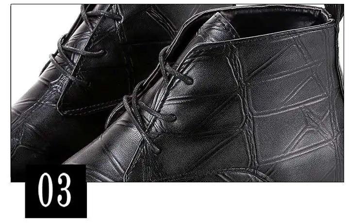 Shoes women boots 2019 fashion solid lace-up PU leather ankle boots women shoes square heel boots women sneakers casual shoes (15)
