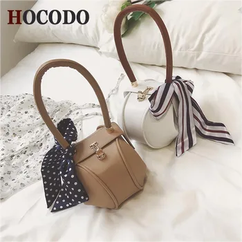 

HOCODO Retro Style PU Leather Women Handbag Scarves Fashion Mini Ravioli Small Bag Designer Brand Luxury Handbags Party Clutch