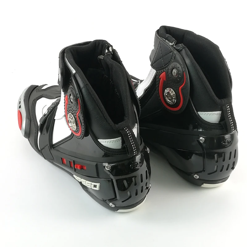 Короткие сапоги для мотоцикла Riding Tribe скорость мото мотогонок мотокросса Мотоциклетный Ботинок черный/белый/красный A009 обувь