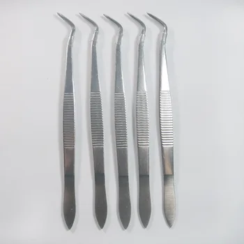 

High elastic stainless steel tweezers dental tweezers Dental Tool L-16cm