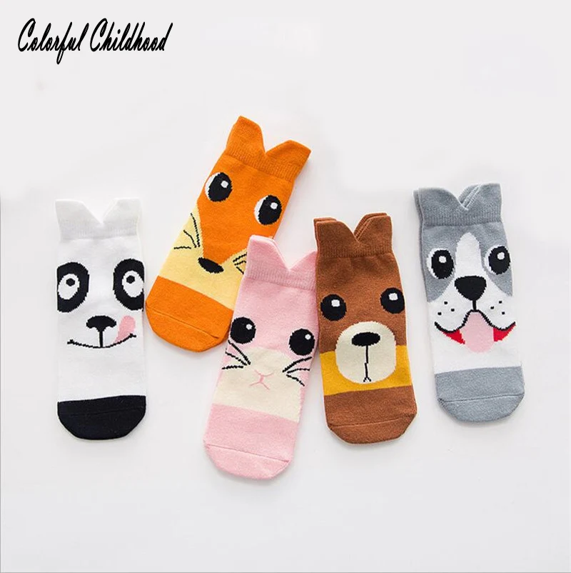 Baby socks cartoon dog cat short socks girls boys cartoon socks kids