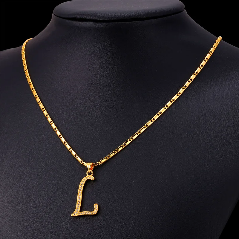 Letter L Necklace Gold Best Sale, 50 