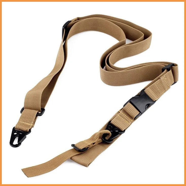 Tan Multi Purpose 3 point Outdoor Combat Gear Tactical Rifle Gun Secure