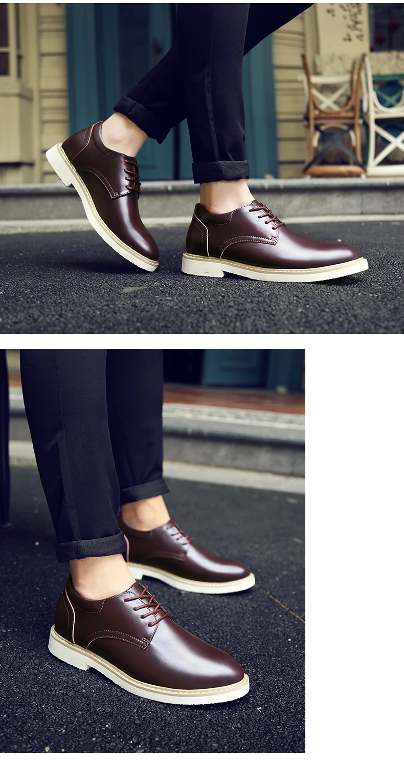 YEINSHAARS/Мужская обувь, увеличивающая рост; Новое поступление; мужская повседневная обувь на шнуровке со скрытым каблуком; лоферы из натуральной кожи; удобная обувь, увеличивающая рост