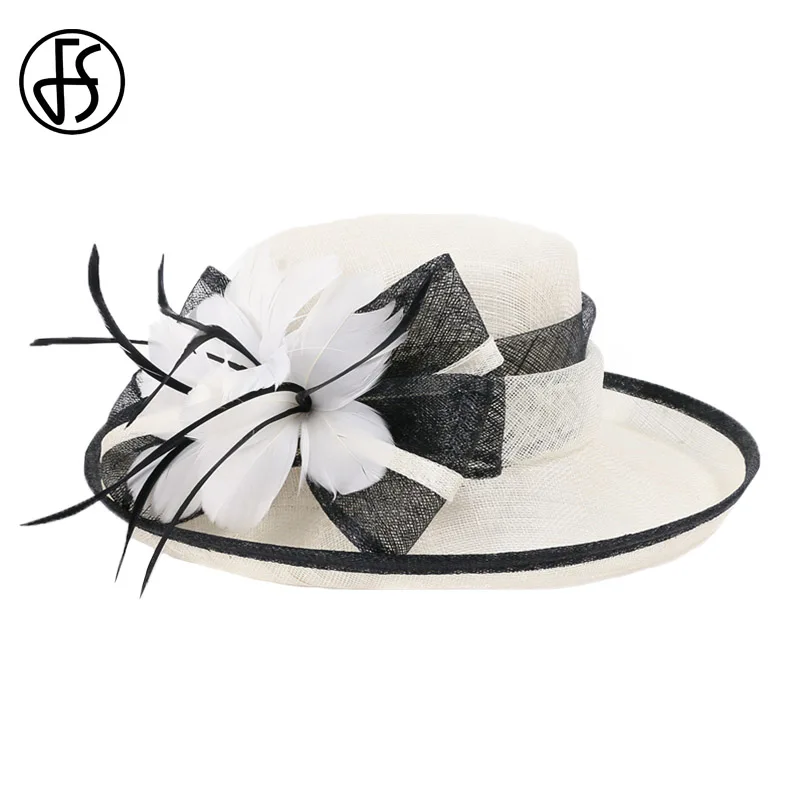 Fs Black White Ladies Church Hats Women 