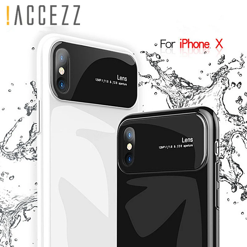 Роскошный Жесткий ударопрочный чехол из закаленного стекла для iphone X 7 8 Plus чехлы