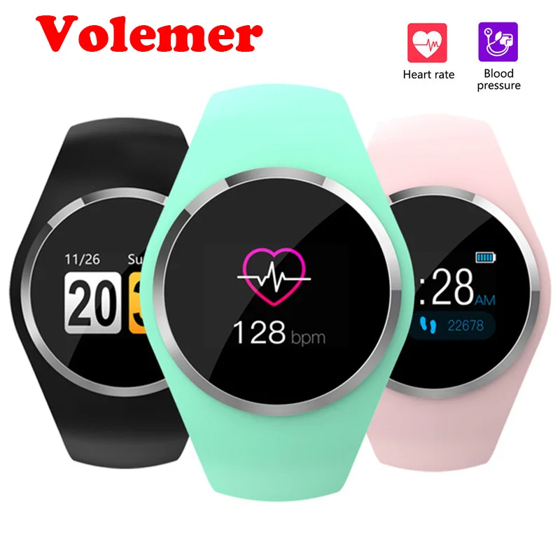 

Volemer Smart Bracelet Heart Rate Fitness Tracker Smart Wristband Blood PressureOxygen Monitor Men Women Watch For IOS Android