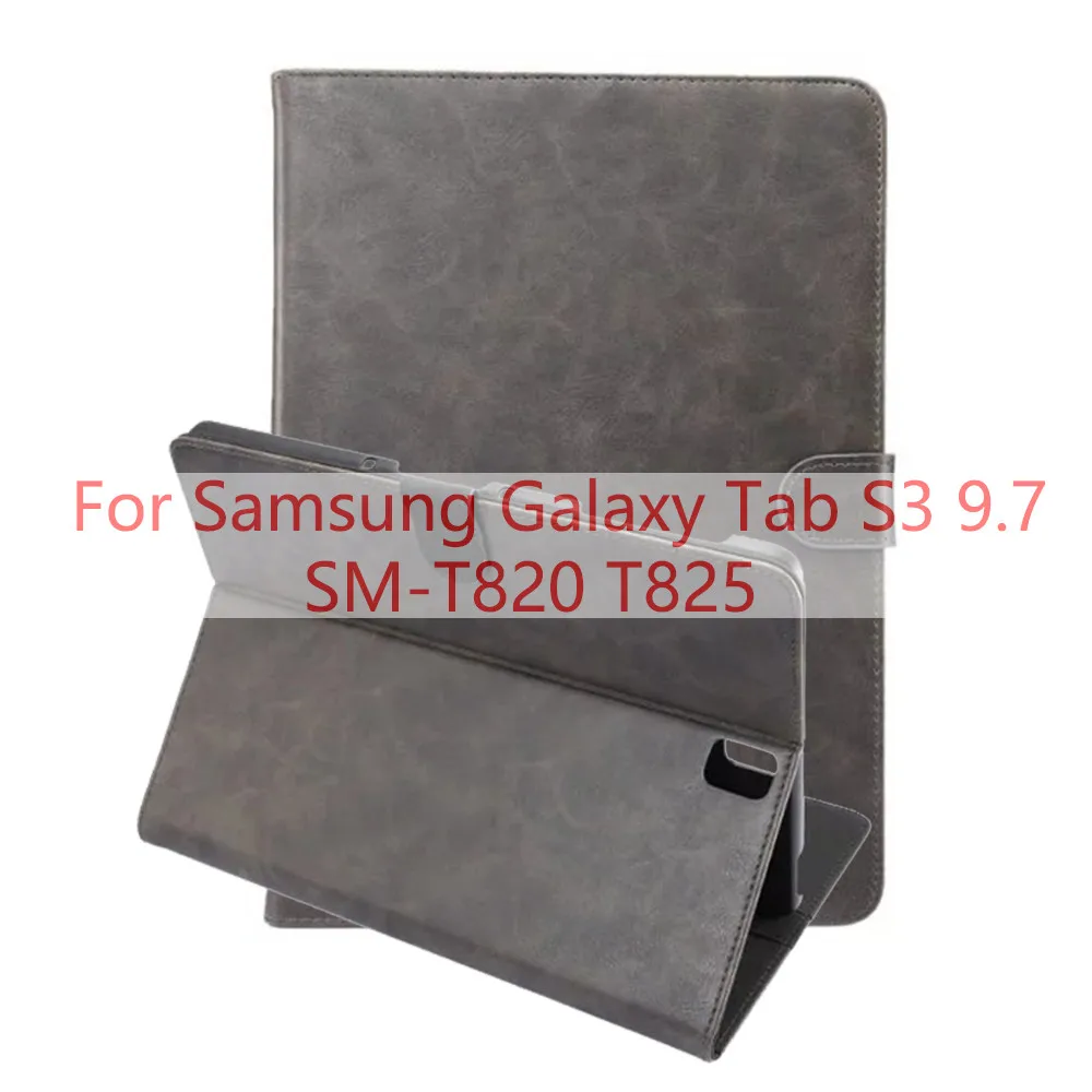 Для samsung Galaxy Tab S2 S3 9,7 SM-T810 SM-T813 T815 T819 SM-T820 T825 чехол для samsung Galaxy Tab S4 10,5 ''T830 SM-T835 T835 - Цвет: PU Gray