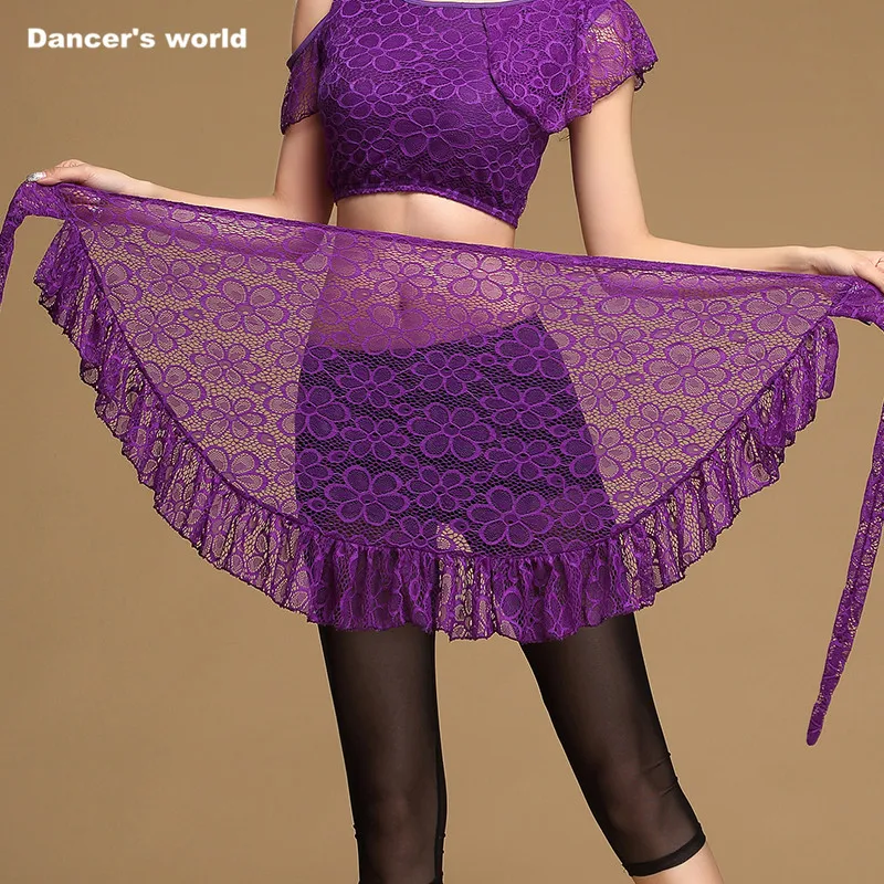 

Practice dance clothes lace hip scarf women dance belt girls belly dance chian