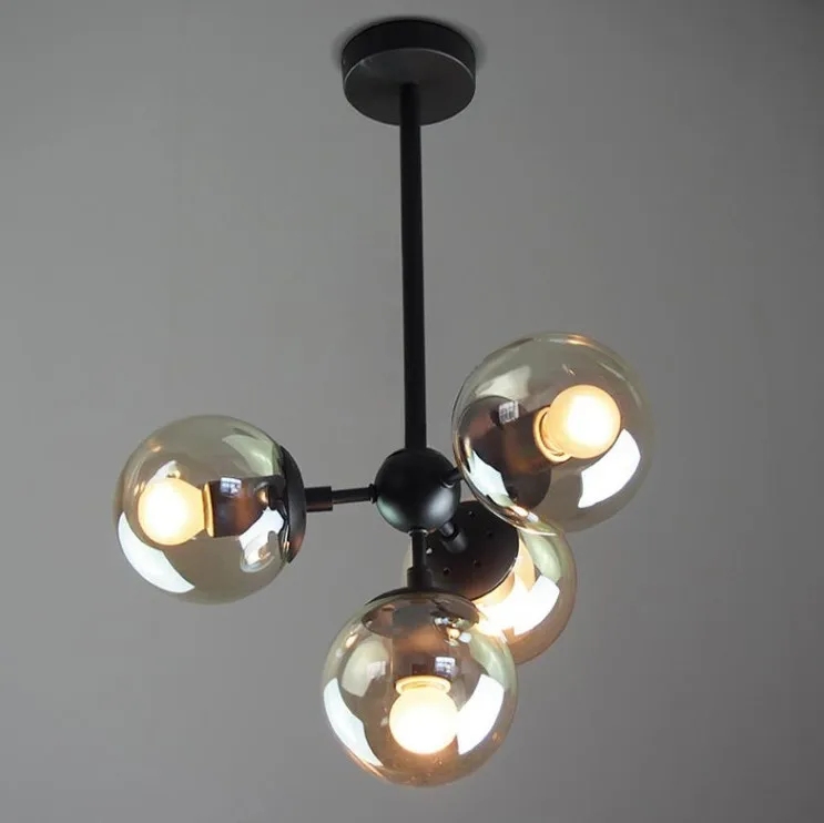 Винтажный круглый шар промышленный Лофт железный подвесной светильник сотовый Mordern droplight с стеклянный круглый шар классический светодиодный подвесной светильник