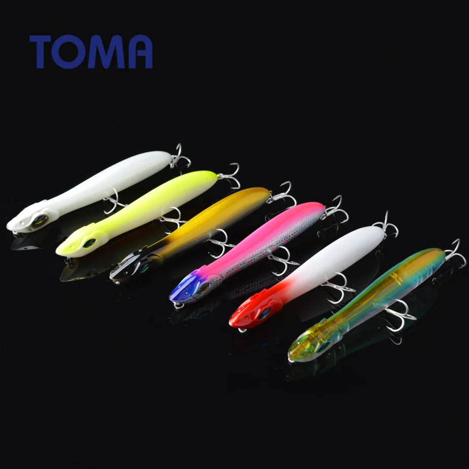 TOMA Topwater Popper Рыбная приманка вобблер 140 мм 27 г жесткая пластиковая искусственная