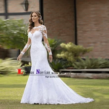 Vestido de Casamento сексуальное Бохо свадебное платье Brautkleid свадебное платье винтажное кружевное свадебное платье с длинным рукавом es Robe Mariage
