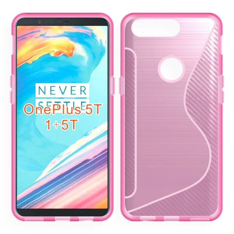 100 шт/партия,, мягкий чехол из ТПУ для Oneplus 5 T