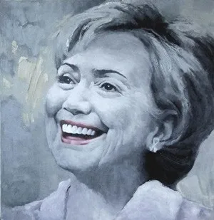 leader-hillary-clinton-portrait-painting-top-original-art-100-hand