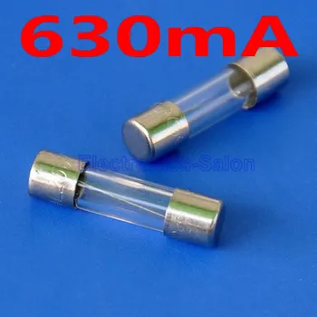 

( 200 pcs/lot ) F630mA 0.63A 250V,20mm,Quick Blow Glass Fuse,UL.
