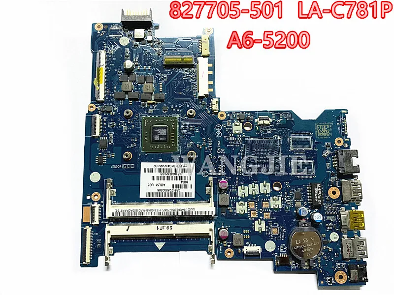 Для hp 15-AF Материнская плата ноутбука 827705-601 827705-501 827705-001 аккумулятор большой емкости ABL51 LA-C781P A6-5200 тестирование