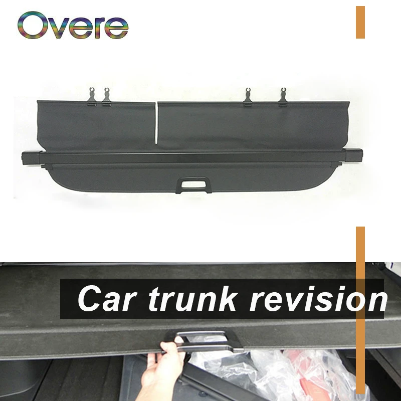 

Overe 1Set Car Rear Trunk Cargo Cover For Jeep Cherokee Car-styling Black Security Shield Shade Auto accessories