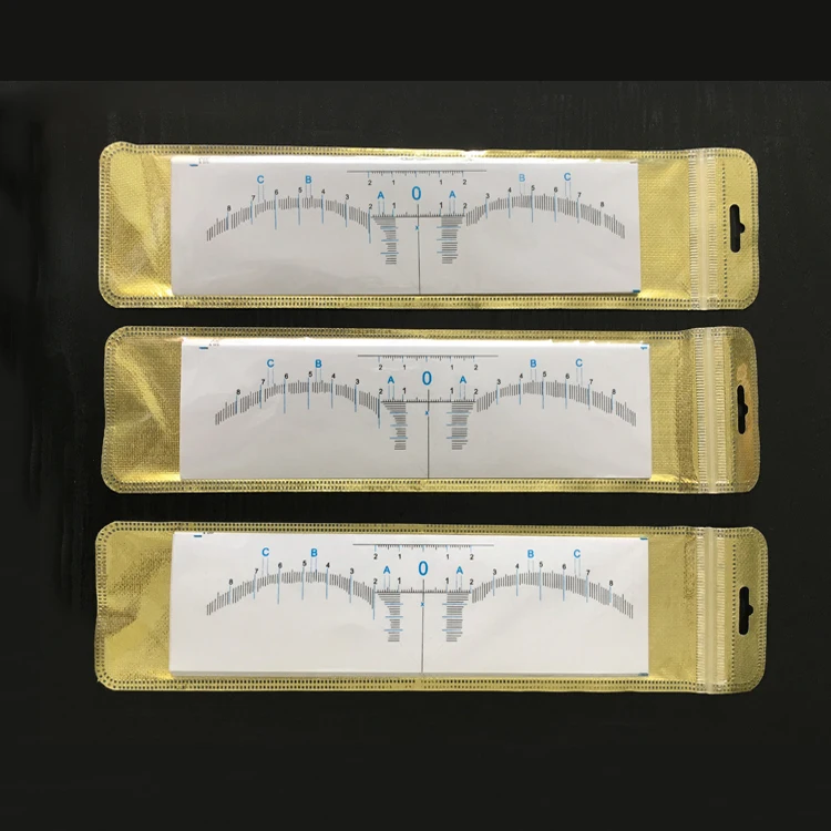 eyebrow ruler sticker 1