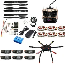 Full Set Hexacopter GPS Drone Aircraft Kit Tarot X6 6-Axis TL6X001 PX4 32 Bits Flight Controller Radiolink AT9S TX&RX F11283-C
