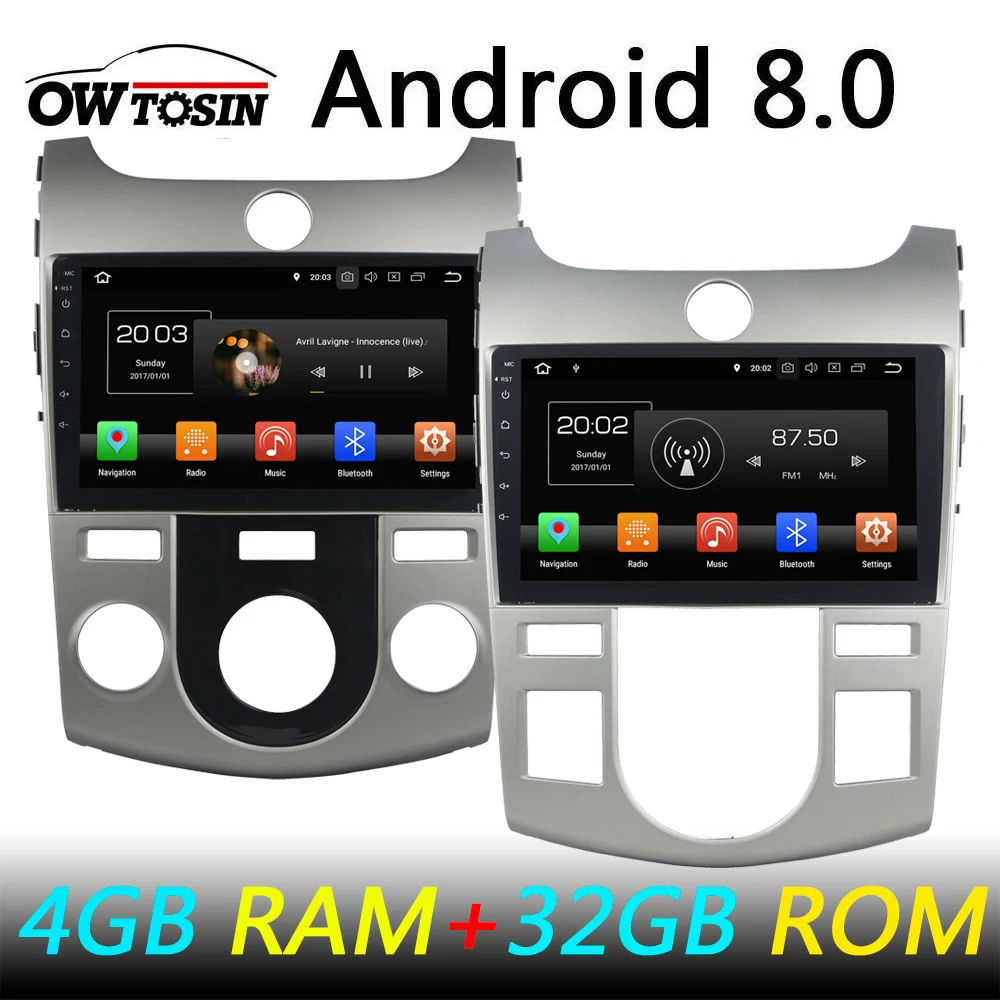 

9" Octa Core Android 8.0/Quad Core Android 8.1 Car DVD Player for Kia CERATO FORTE 2008 2009 2010 2011 2012 Car Radio GPS Navi