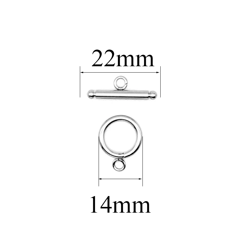 10 комплектов разъемов из нержавеющей стали для браслетов и ожерелий, изготовление ювелирных изделий, аксессуары оптом - Цвет: 22x14mm