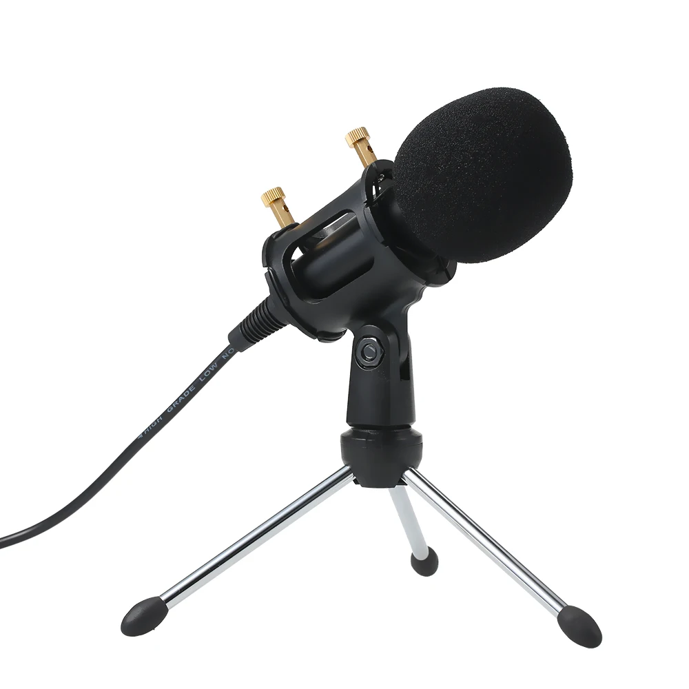 Professional Condenser Microphone 3.5mm Plug and Play Home Studio