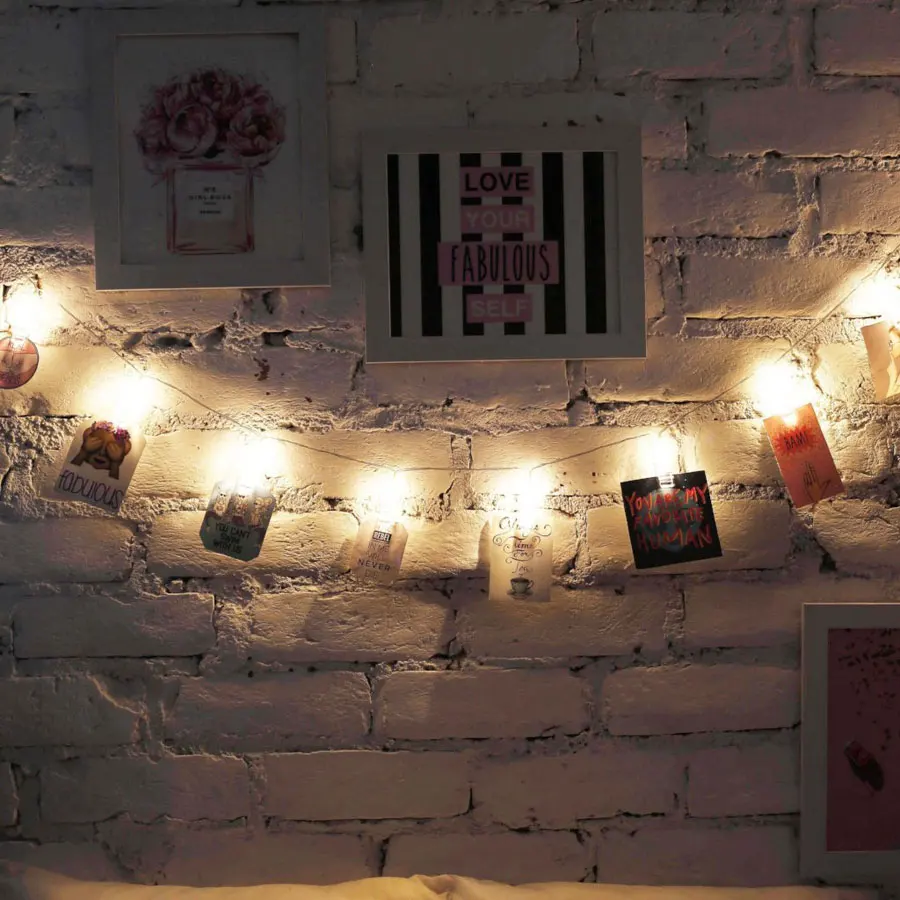 clips photo string light
