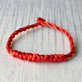 

BB-391 Tibetan Amulet Knots Red Hand Line 50pcs lot Fork Lovelace Lucky Knots for Kids Everyone
