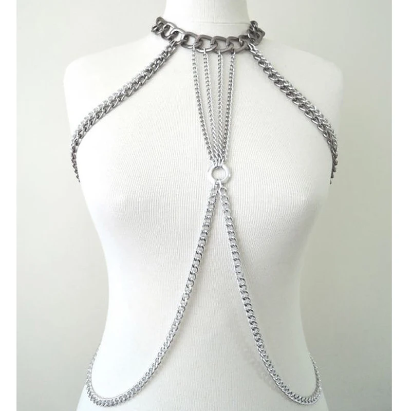 

new Fashion Womens Sexy Bra Bikini Beach Harness Necklace Waist Belly Body Chain Fashion Jewelry Women Jewellery