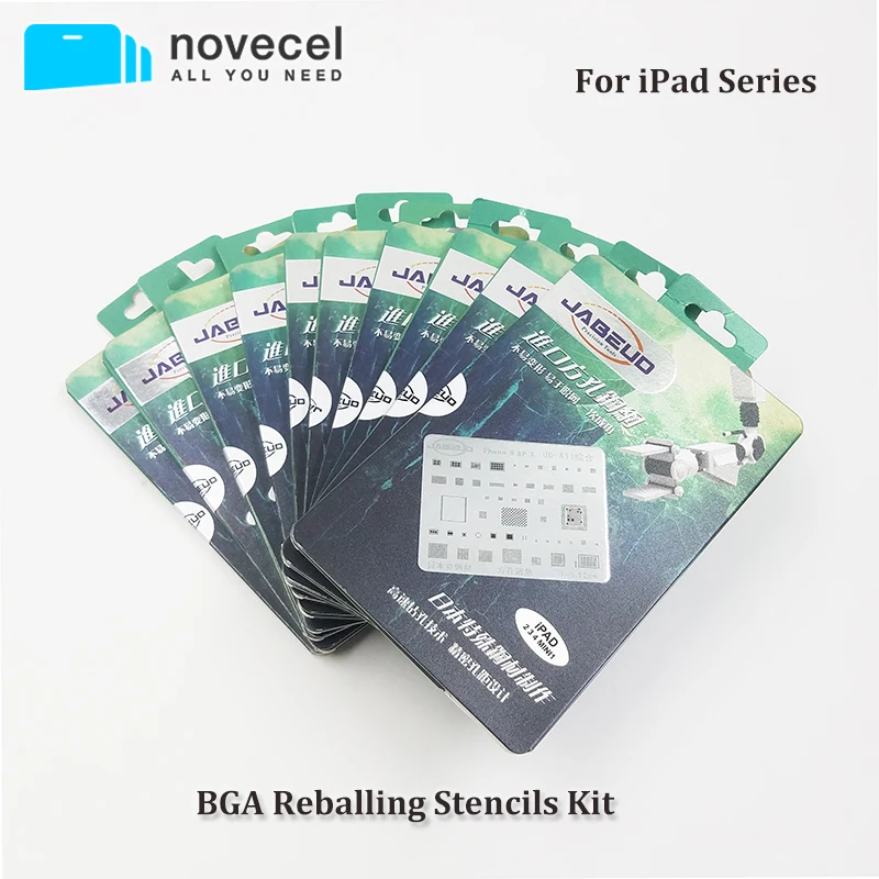

10Pcs High Quality Universal BGA Stencils for MTK iPad Directly Heated BGA Reballing Stencils Kit