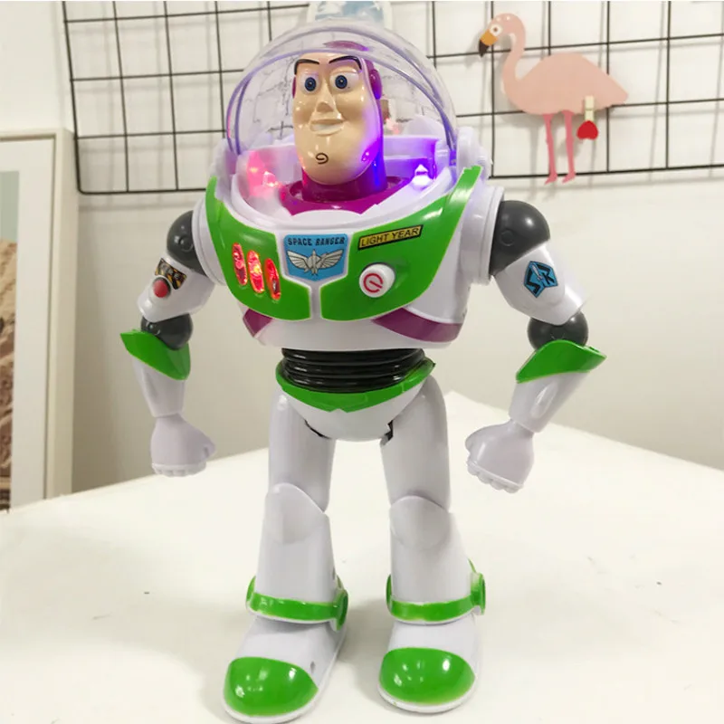 Disney Toy Story 4 Базз Лайтер звуковые огни шарнирная подвижная ПВХ фигурка модель кукла подарок на день рождения для детей с коробкой