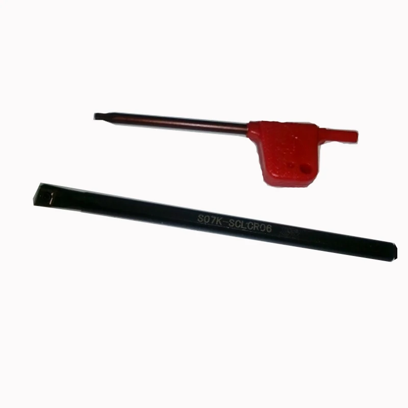 

1pc 125mm S07K-SCLCR06 Tool Holder Boring Bar with Wrench Mayitr For Indexable Lathe Turning Tools