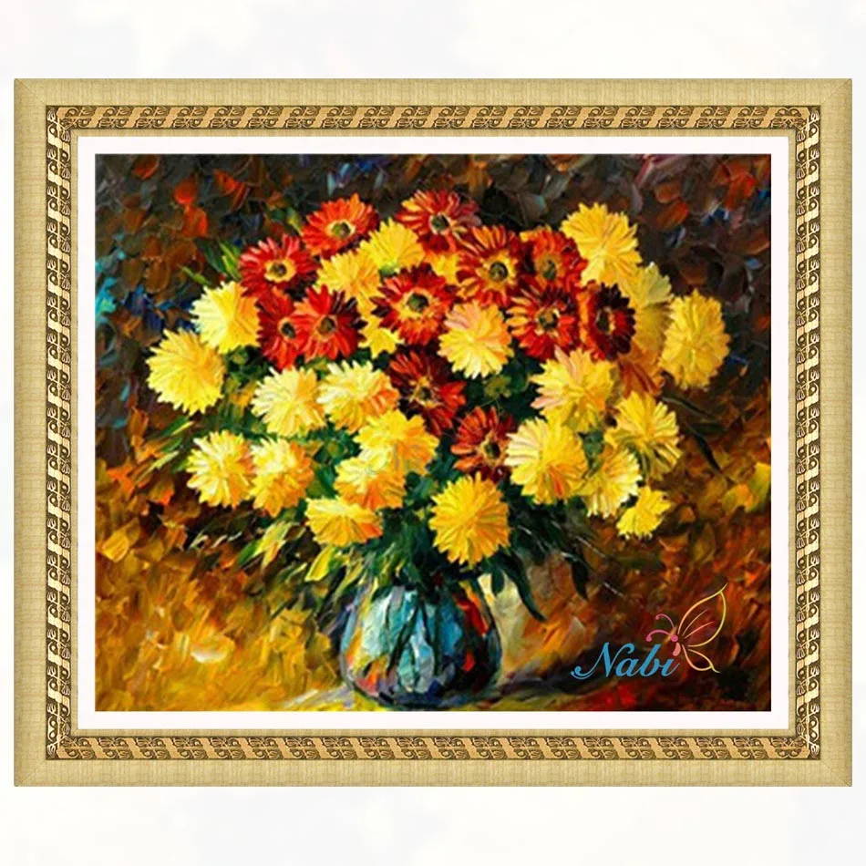 

Vase flower Round diamond mosaic painting diamond embroidery cross stitch - 5d diy full rhinestones beadwork kits 2511R
