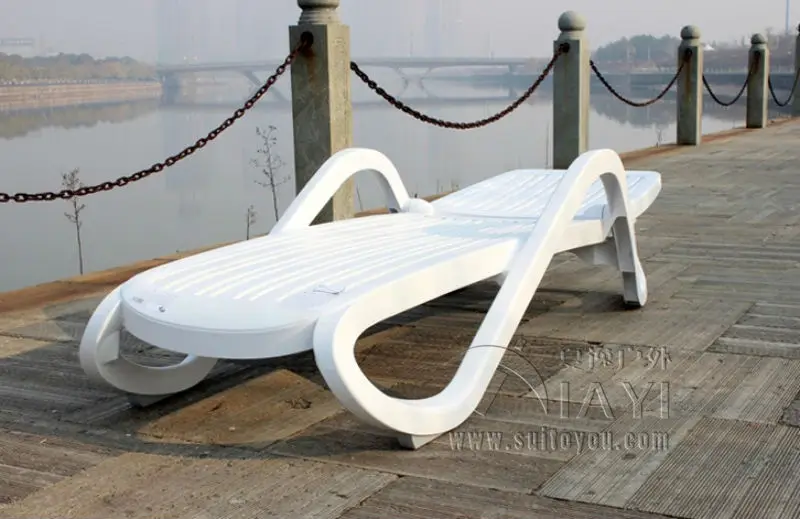 Пластиковая белая уличная мебель пляжное кресло шезлонг для бассейна патио мебель для морского порта на море