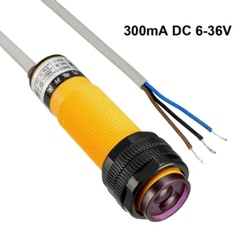 

Uxcell 300mA DC 6-36V Infrared Ray Diffuse Reflection Optical Sensor Switch NPN/PNP Switches controlled by infrared 3 Wires