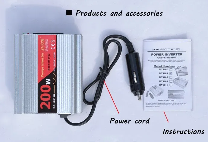 SUVPR DC 12 В в AC 220 В автомобильный инвертор 200 Вт инверсор преобразователь напряжения с USB портом для ноутбука Зарядное устройство адаптер