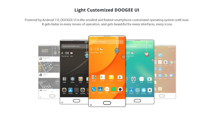 DOOGEE MIX LITE 2GB RAM 16GB ROM MTK6737 1.3GHz Quad Core 5.2 Inch IPS HD Bezel-less Screen Dual Camera Android 7.0 4G LTE Smartphone