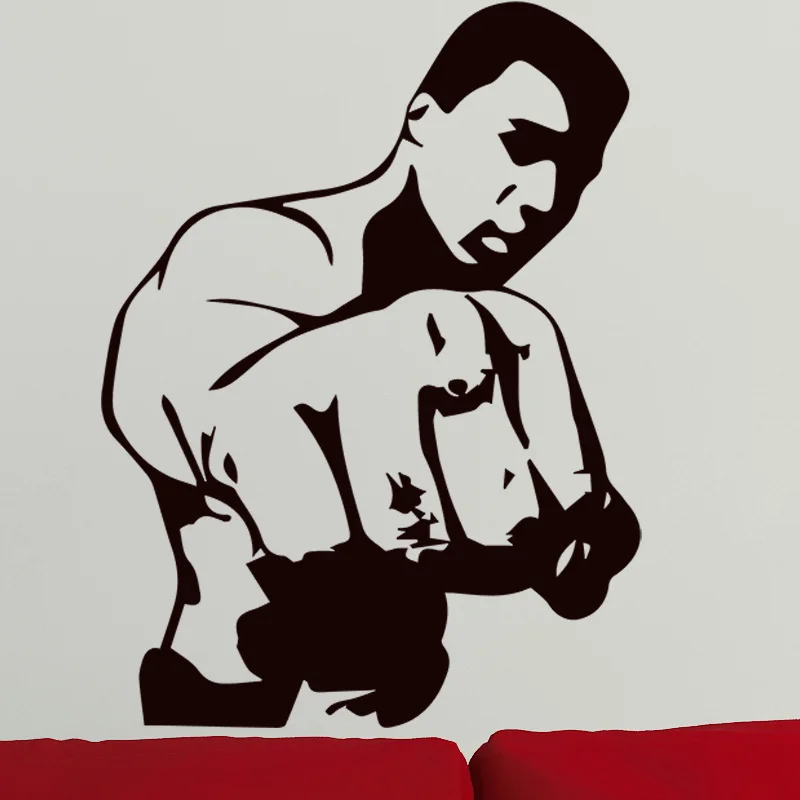 

Boxing Man Pattern Creative Wall Sticker Home Decor for Boys Bedroom Self-adhesive Stickers Creative Waterproof Home Decor