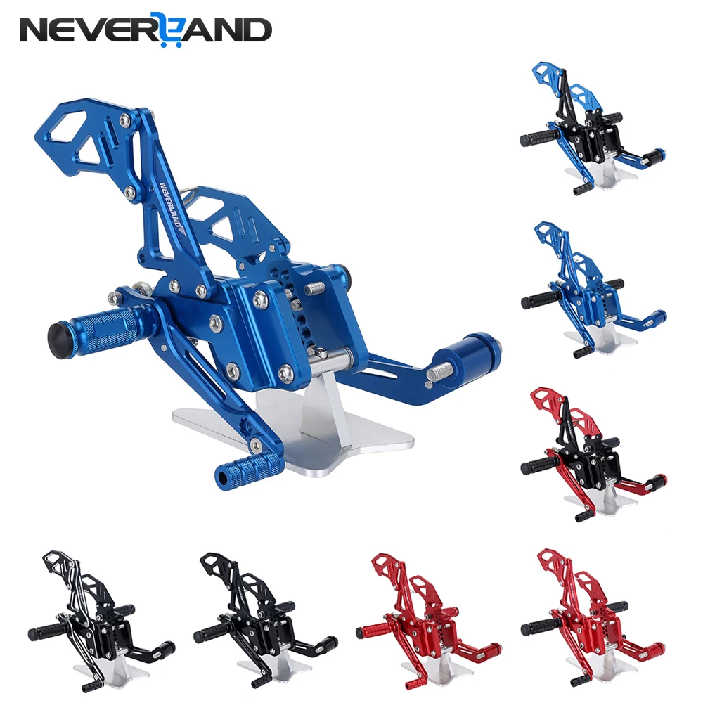 

GSX-R GSXR600 GSXR750 2006 2007 2008 2009 2010 Motorcycle CNC Adjustable Rearsets Foot Pegs Rear Rest Footrests For SUZUKI D40