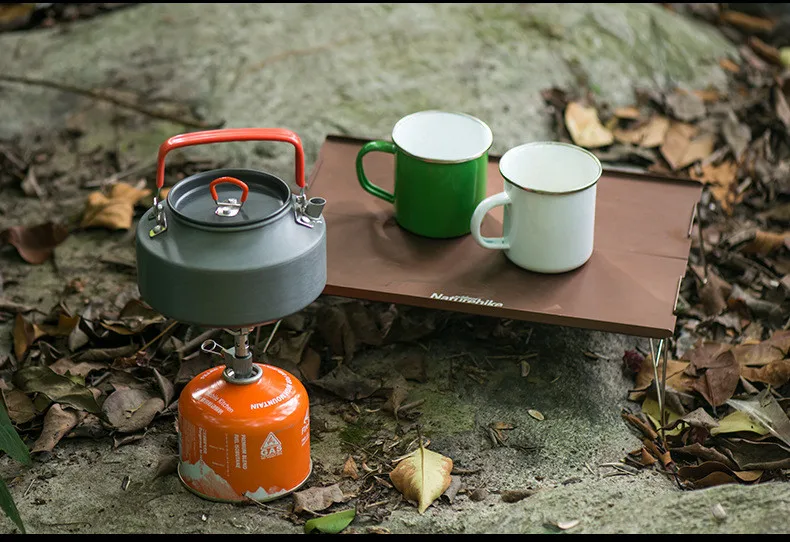 Pote de Água de Alumínio com Bolsa de Transporte Compacto e Leve Bule de Café ao ar Livre para Camping Naturehike Chaleira 1.1l Chá 7 High Quality Esporte e Lazer