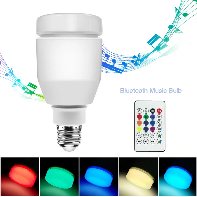 RGB-LED-Lamp-e27-110V-220v-led-lamp-7W-5W-Wireless-Wifi-Remote-Control-Bluetooth-Speaker (1)
