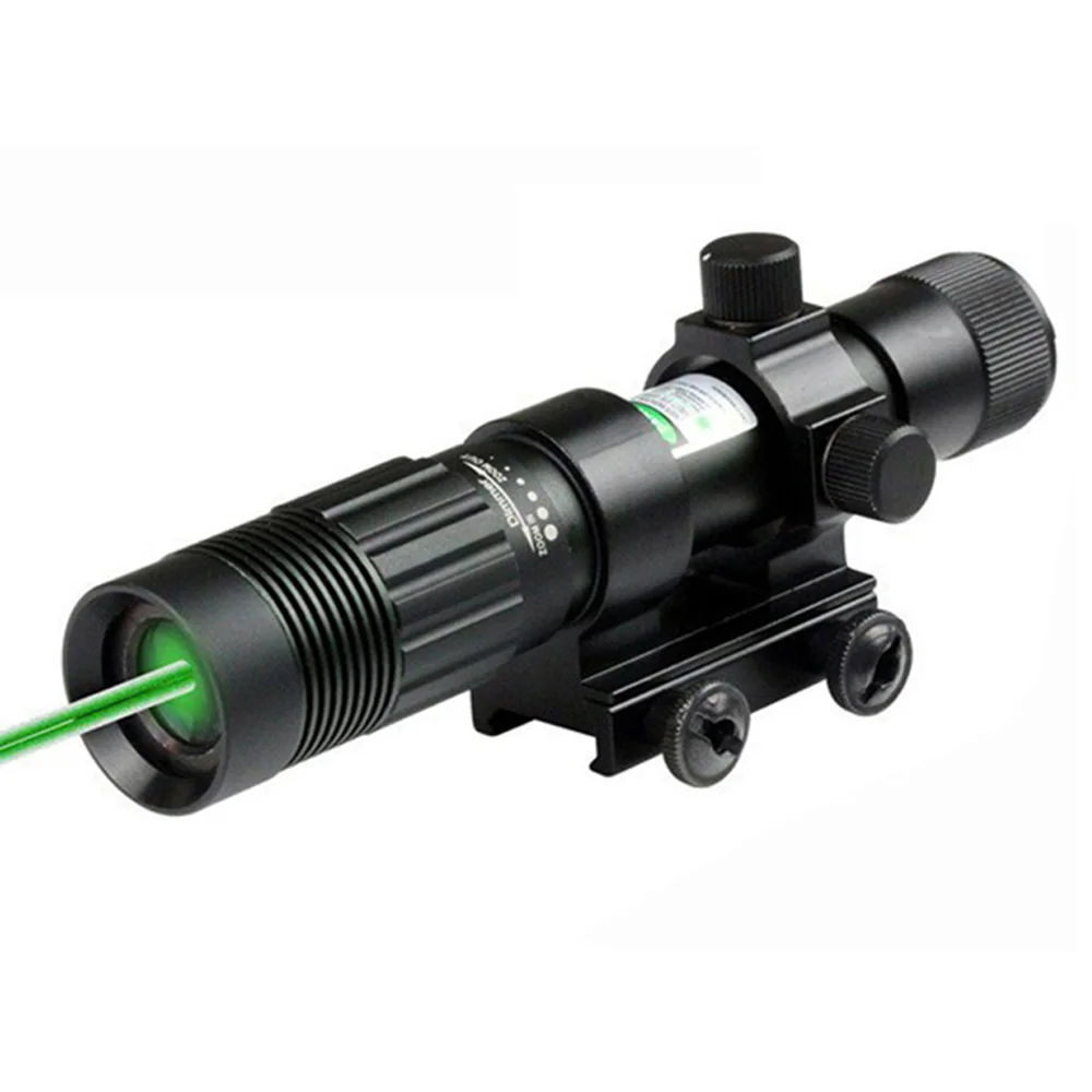  Tactical 5mW Green Laser Sight Focus Adjustable Green Laser Designator Hunting Laser Sight With 20m