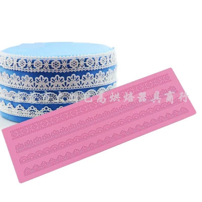 

Cake Border Decoration Lace Mat Sugracraft Lace Mold for Fondant Wedding Cake Decorating Cake Decorating Tools Bakeware H756
