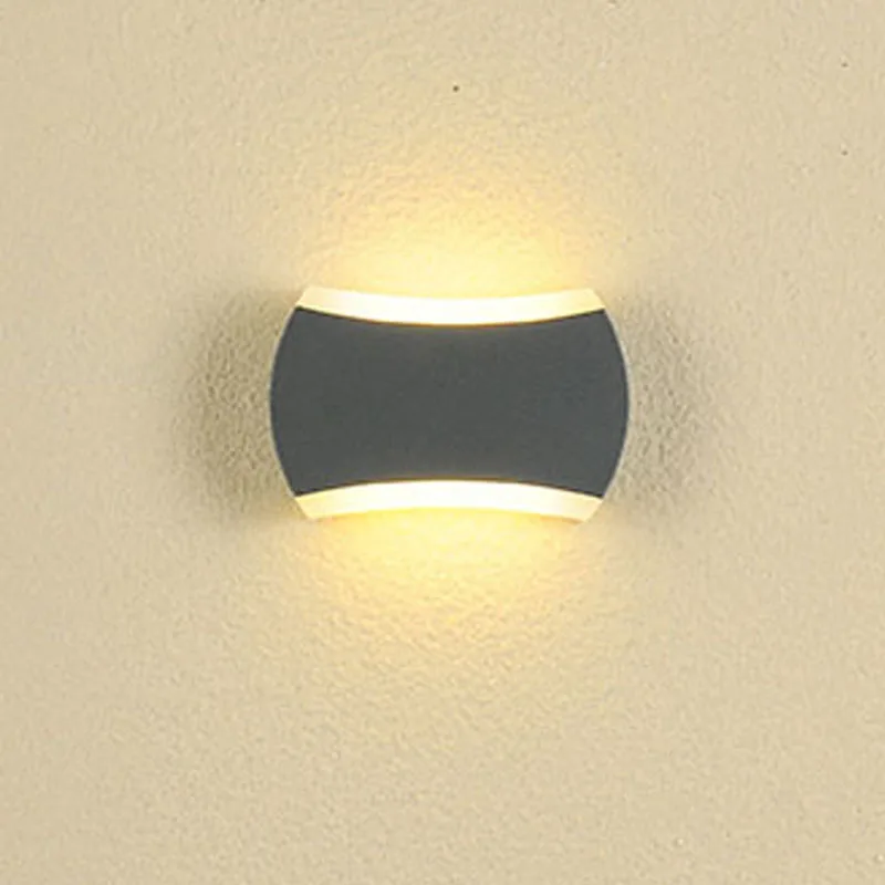 Led 8W вверх и вниз с подсветкой настенный светильник Открытый водонепроницаемый